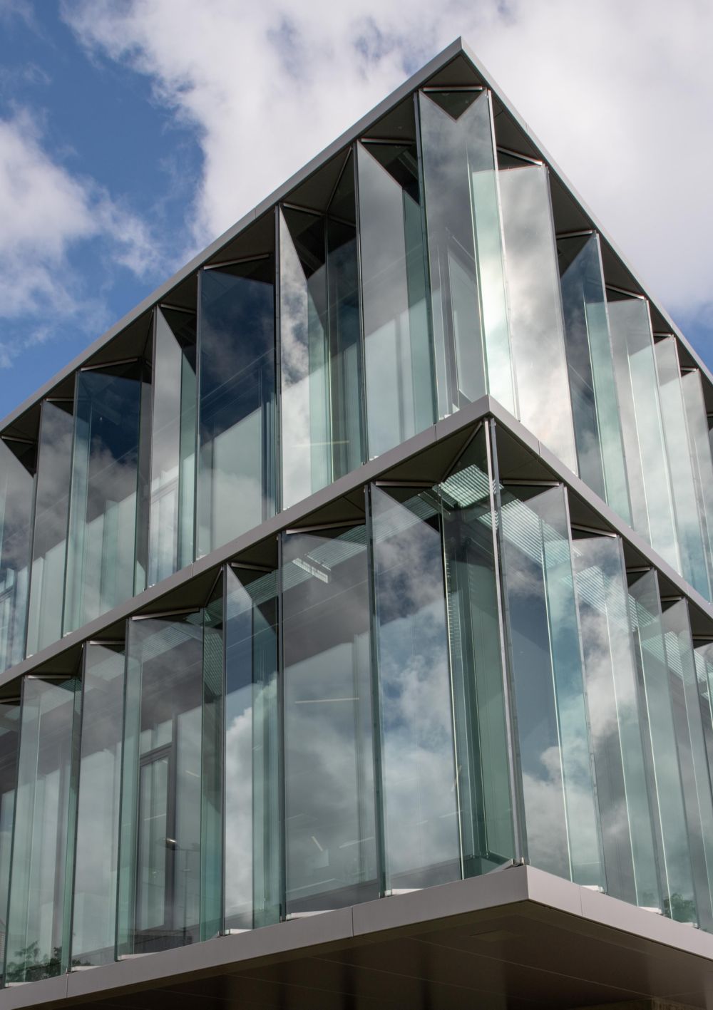 Folded glass facade checks all the boxes 